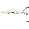 Ombrellone A Muro Con Palo In Metallo 300 Cm Sabbia VidaXL