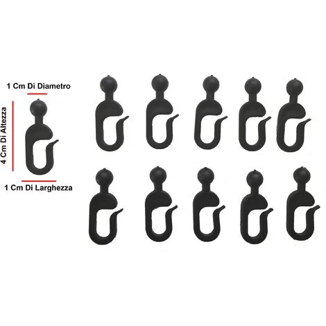 GANCI DI RICAMBIO PER TELI GAZEBO DA GIARDINO - immagine 2