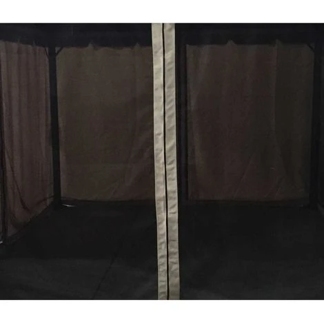 4 ZANZARIERE LATERALI DI RICAMBIO 3X4 PER GAZEBO DA GIARDINO - immagine 2