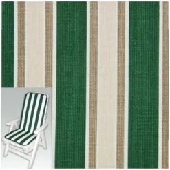Cuscino Multiriga Verde Sedia Alto 70+42X44X3 Xtra
