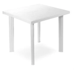 MAURY'S TAVOLO FIOCCO DA ESTERNO 80 X 75 X 72 CM BIANCO