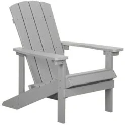 Sedia Da Giardino Grigio Chiaro Adirondack