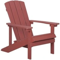 Sedia Da Giardino Rossa Adirondack