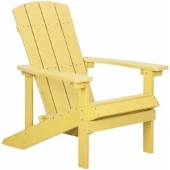 Sedia Da Giardino Gialla Adirondack