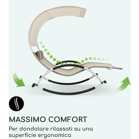 Blumfeldt Brentwood Double Rocker Sdraio A Dondolo Forma Ondulata - immagine 3