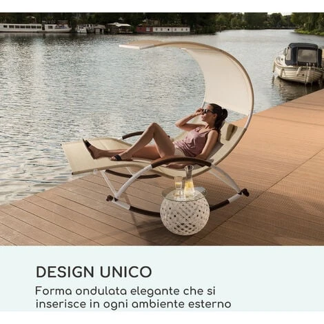 Blumfeldt Brentwood Double Rocker Sdraio A Dondolo Forma Ondulata - immagine 5