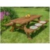 Tavolo Da Pic Nic Tavolino In Legno Con Panche Picnic Giardino Campeggio Esterno