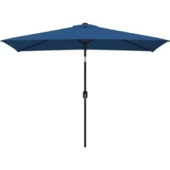 Ombrellone Da Esterni Con Palo In Metallo 300x200cm Azzurro VidaXL