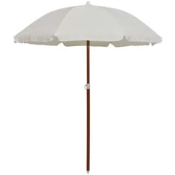 Ombrellone Con Palo In Acciaio 180 Cm Sabbia VidaXL