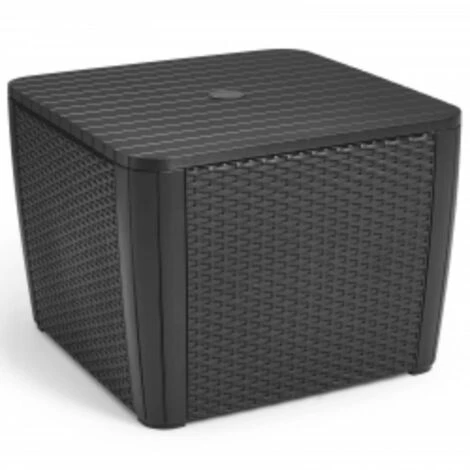 Tavolino Da Giardino Luzon Plus Con Foro Ombrellone Grafite Keter