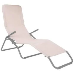 SDRAIO DONDOLINA ECRU BASCULANTE PIEGHEVOLE IN TEXTILENE E METALLO TESSUTO