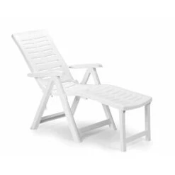 POLTRONA PIEGHEVOLE IN RESINA ARIZONA BIANCA