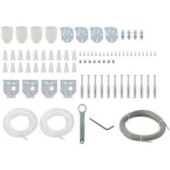 Hommoo Set Di Accessori Di Montaggio 81 Pz Per Tenda Da Sole VD26495