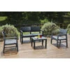 SET SALOTTO RESINA RATTAN KILIMANJARO ANTRACITE