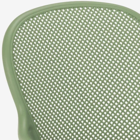 Sedia Design Moderno Per Cucina Bar Ristorante Esterno In Polipropilene Clara Colore: Verde - immagine 5