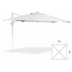 San Marco Telo Per Ombrellone Da Giardino Bianco 3x3 Mt Zeus