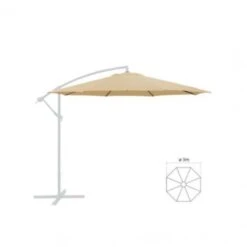 San Marco Telo Per Ombrellone Da Giardino Ecrù 3x3 Mt Apollo