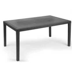 TAVOLO JOKER 140X78 RATTAN ANTRACITE