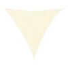 Outsunny Tendone Parasole Triangolare In HDPE, Crema, 4x4x4m
