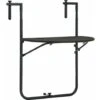 Nova Tavolo Da Balcone Pensile Regolabile 60x64x83,5cm In Plastica Vari Colori Colore : Marrone