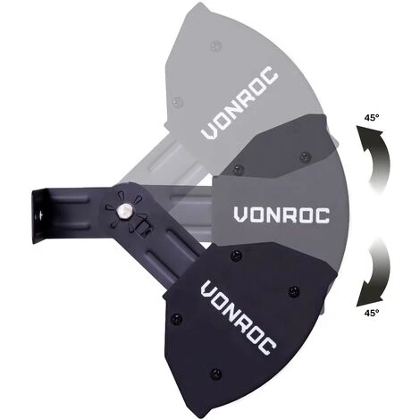 VONROC Stufa Riscaldante A Infrarossi 2000W Da Esterno. 2 Livelli Di Calore. Per Parete E Soffitto. Protezione IP65. Con Elemento Anabbagliante. Incl. Telecomando. Nero - immagine 4