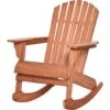 Outsunny Sedia Adirondack In Legno Per Giardino Impermeabile Color Teak