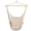 Outsunny Amaca Altalena Imbottita In Corda Per Interni Ed Esterni, Bianca