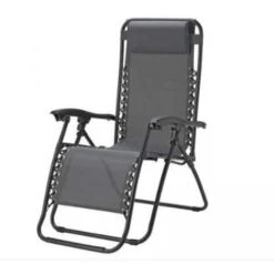 SEDIA RECLINABILE ZERO GRAVITY IN TEXTIELENE GRIGIA