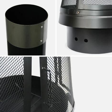 Braciere - Lipari Nero - Riscaldamento Esterno, Fuoco A Legna, Braciere - immagine 4