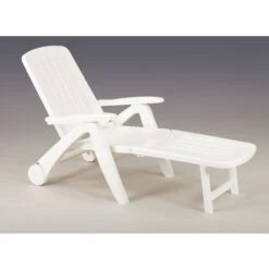 LETTINO PRENDISOLE PIEGHEVOLE COOCUN CON SPALLIERA REGOLABILE BIANCO