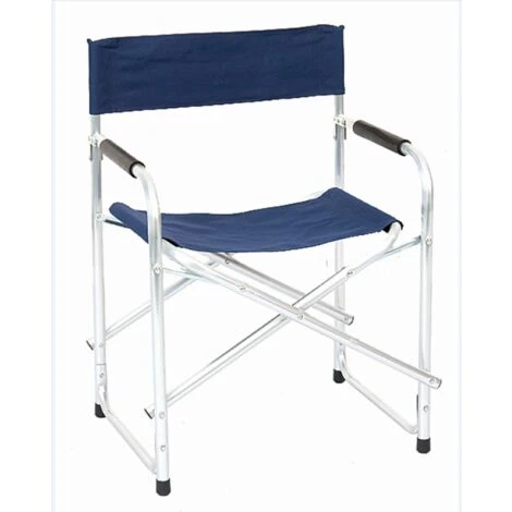 Sedia Poltrona Pieghevole REGISTA In Alluminio Da Campeggio Mare Giardino Blu