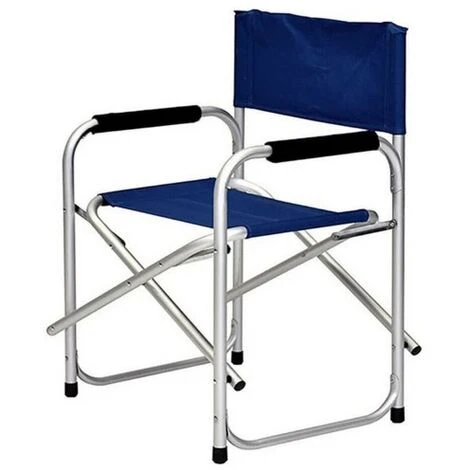 Sedia Poltrona Pieghevole REGISTA In Alluminio Da Campeggio Mare Giardino Blu - immagine 2