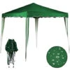 Gazebo 3x3 Pieghevole Verde Impermeabile Richiudibile Tendone Giardino Con Sacca