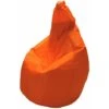 Pouf Imbottito Per Giardino E Soggiorno Poltrona A Sacco Ø 80 X H 120 Cm -Arancione