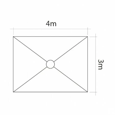 San Marco Telo Di Ricambio Per Ombrellone 4x3 Mt A 8 Stecche - immagine 3