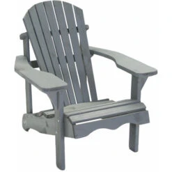 SenS-Line Adirondack Sedia Da Giardino - Legno - Grigio