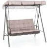 DONDOLO PLAYA 3 Posti Beige M0753-29 Struttura In Ferro