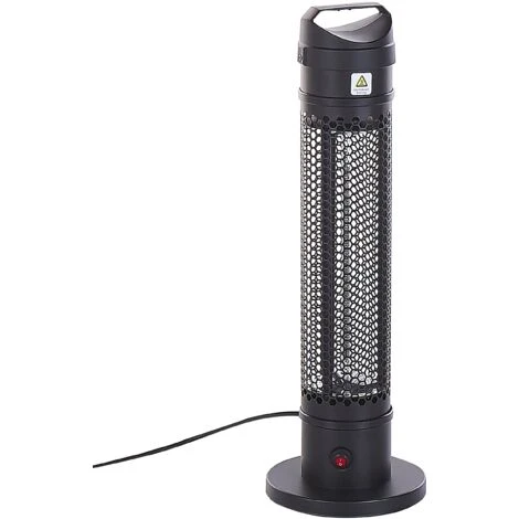 Stufa Elettrica Da Esterno Nera 1000 W Freestanding Portatile Krakatoa - immagine 4