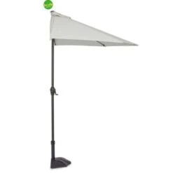 OMBRELLONE BIZZOTTO KALIFE MEZZALUNA MT.2,70 NATURALE