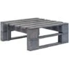 Ottomana Da Giardino Con Pallet In Legno Grigio