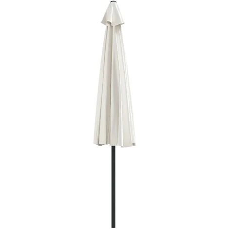 Ombrellone Da Balcone Palo In Alluminio Sabbia 300x150cm A Metà - immagine 5