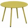TAVOLO BASSO RIO GIALLO MOSTARDA Ø50CM TAVOLINO ARREDO GIARDINO