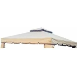 Telo Di Ricambio Per Gazebo Roma 3x4 Metri Colore Ecru Solo Tettuccio