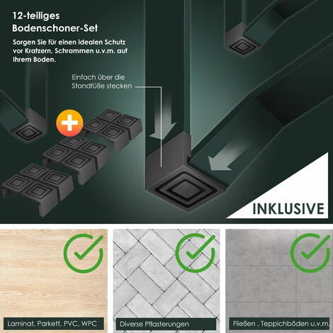 Set Tenda Da Birra KESSER® Set Di Mobili Da Giardino In 3 Pezzi Pieghevole 170 X 46 X 75cm 2X Panche Da Birra 1x Tavolo Da Birra Set Tendone Tavolo Da Birra Tavolo Da Bar Set Di Sedie In Legno 3-te - immagine 5