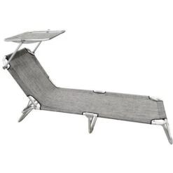 MAURY'S LETTINO IN ALLUMINIO E TEXTILENE GRIGIO