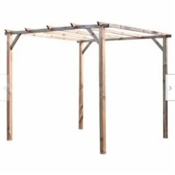 PERGOLA PERGOLATO GAZEBO IN LEGNO TETTOIA DA GIARDINO COPERTURA 3x3 MT 516 ST