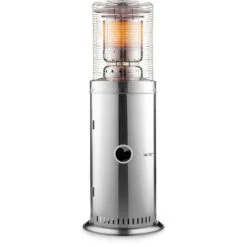 Blumfeldt Stufa A Gas Heatwave 10 KW (728 G/h), Rotelle, Coperchio Di Protezione, Accensione Piezoelettrica