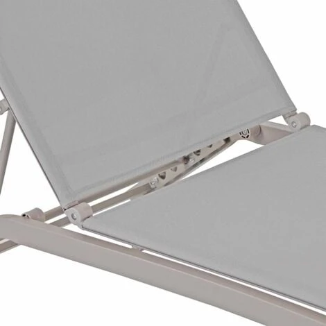 Lettino Da Giardino Con Ruote Oasi Ecrù - immagine 3