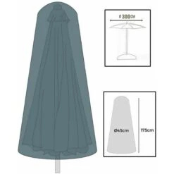 TELO PROTETTIVO MULTIUSO CONICO IN PVC PER OMBRELLONE DIAMETRO MAX 300cm