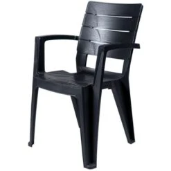 Sedia Da Esterno Monoblocco California, Color Antracite